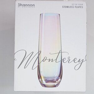 Shannon by Godinger Stemless Flutes 10 oz